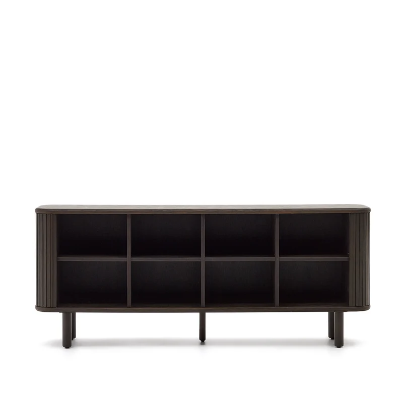 Mailen 2 door sideboard in ash veneer with a dark finish 180 x 75 cm