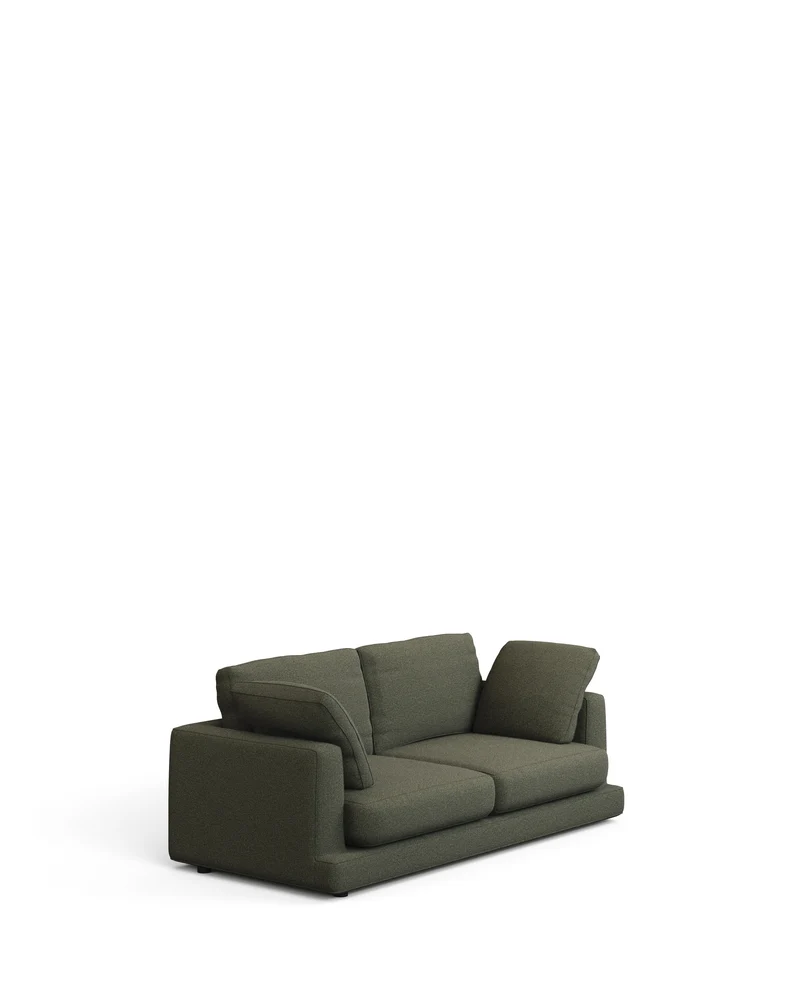 Gala 3-Seater Sofa - Dark Green Chenille