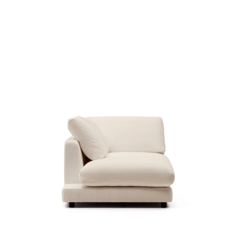 Gala Left Chaise - Beige Chenille
