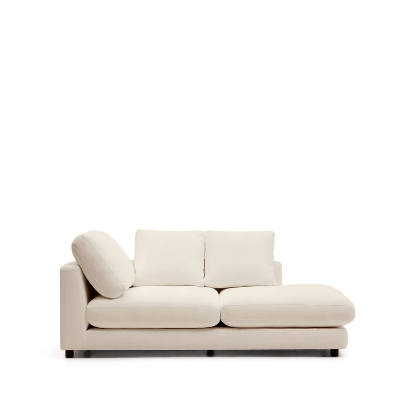 Gala Right Chaise Longue - Beige Chenille