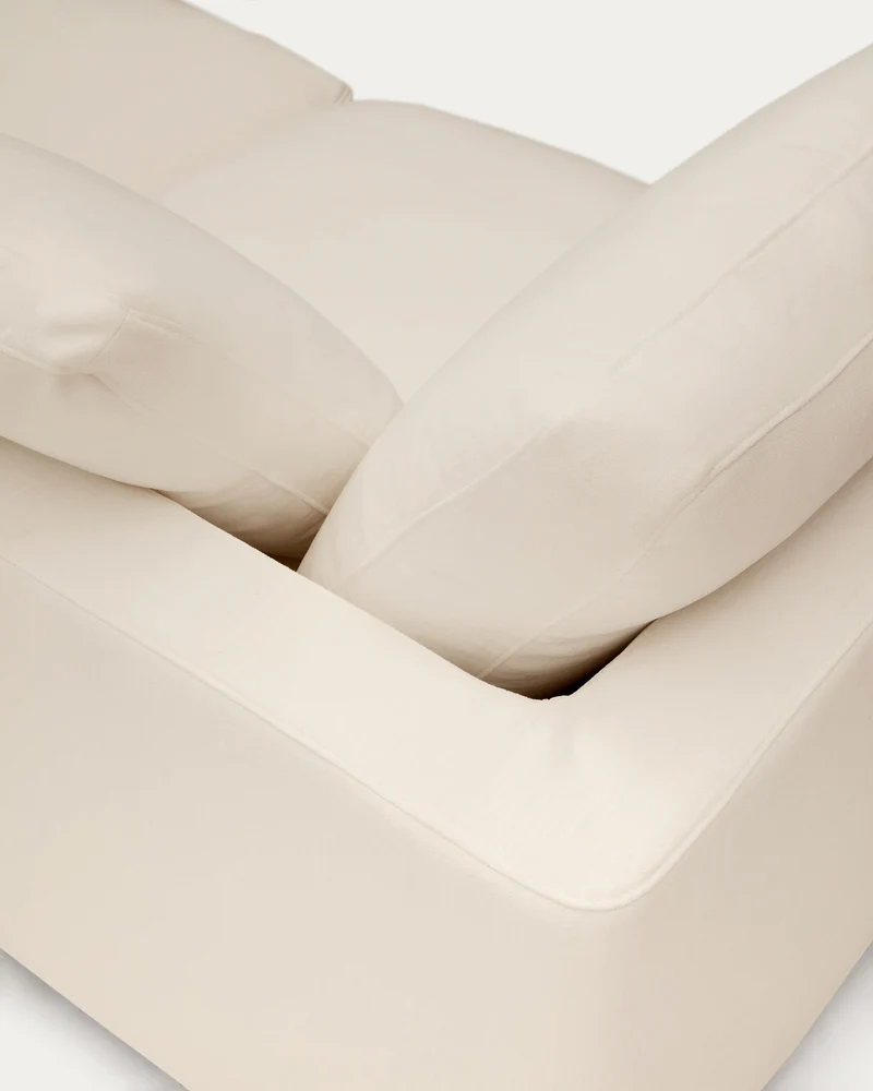 Gala Right Chaise Longue - Beige Chenille