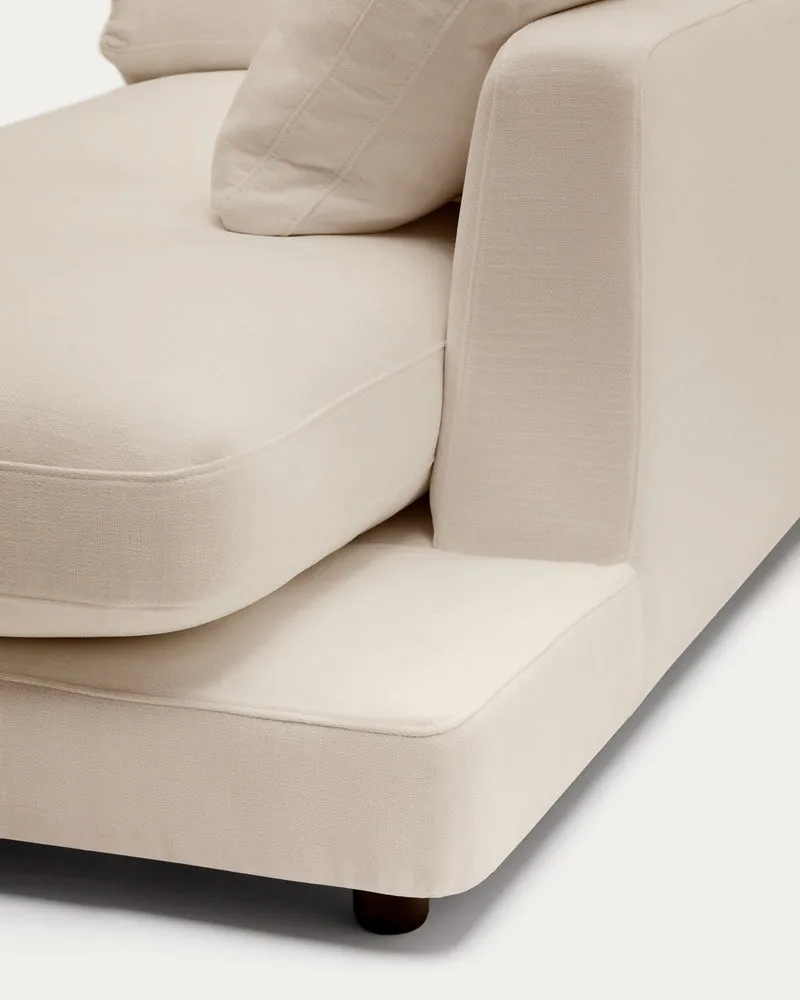 Gala Right Chaise Longue - Beige Chenille