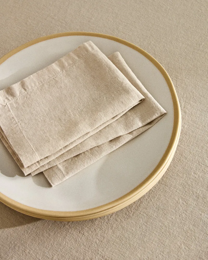 Aldine tablecloth stone grey