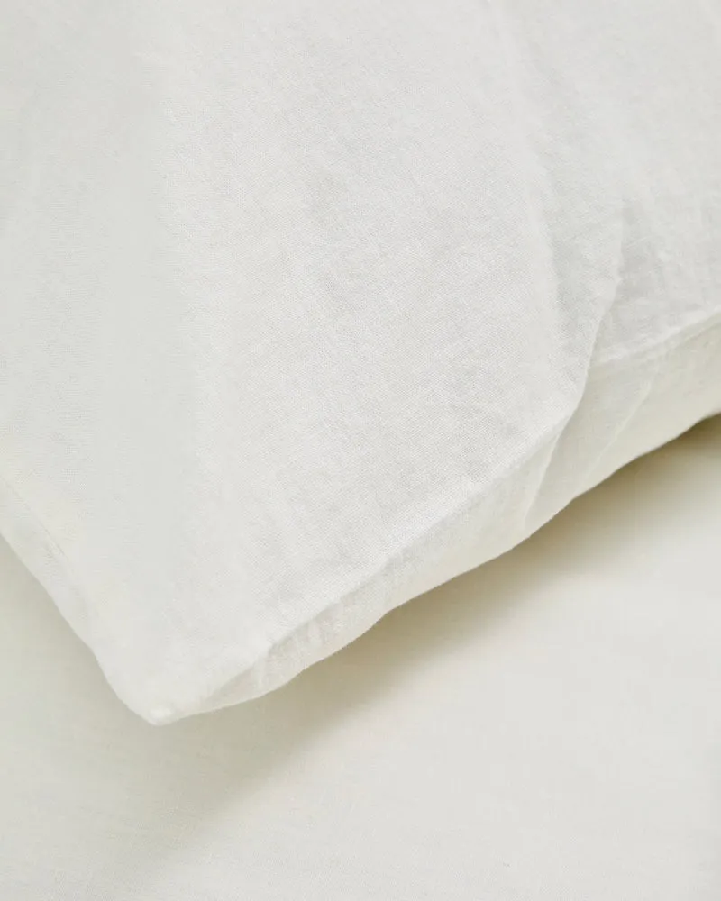 Simmel duvet cover and pillowcase set in ecru
