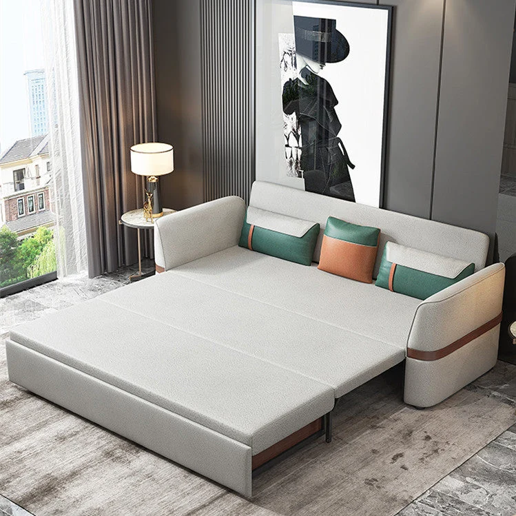 Canapé-lit multifonction avec table basse relevable électrique