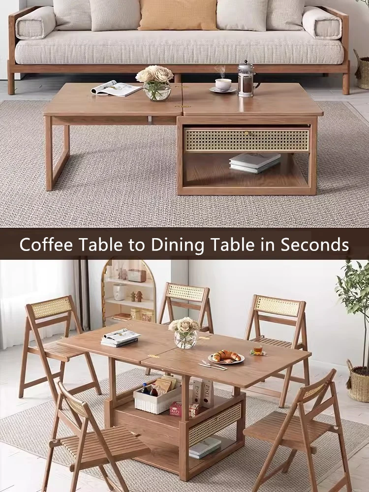 Table basse combinée déformable