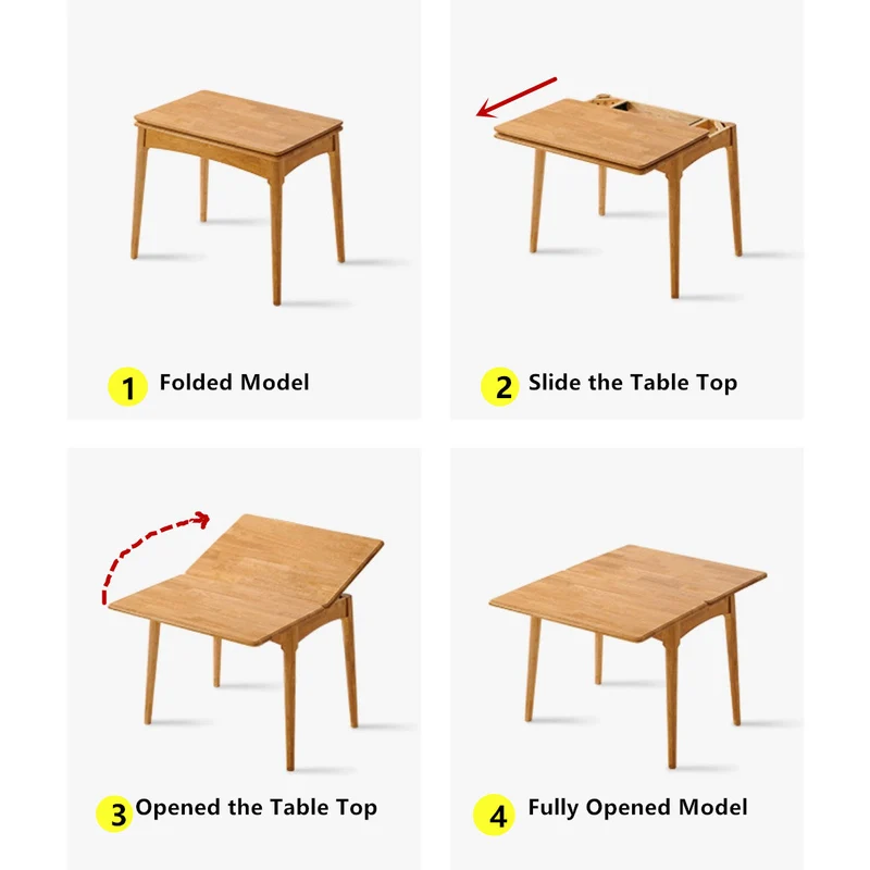 Table de salle à manger extensible à double plateau