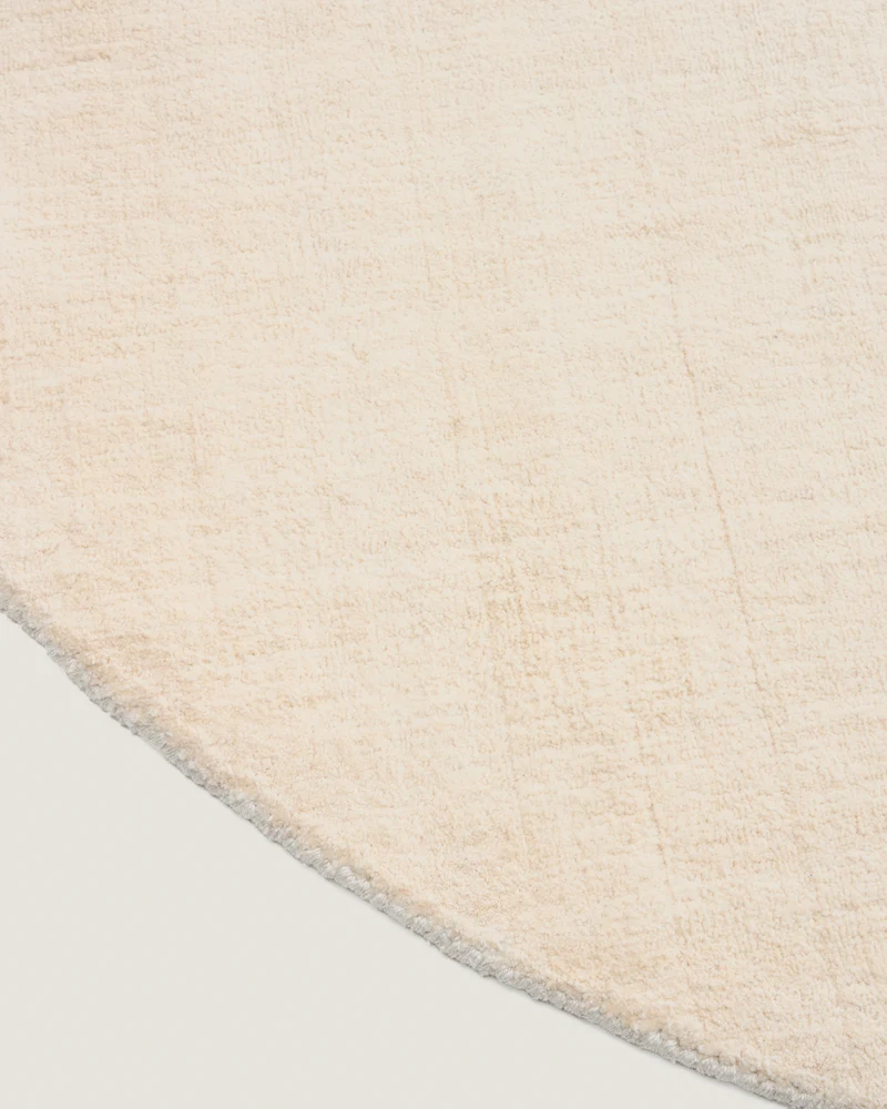 Empuries white round rug Ø200cm