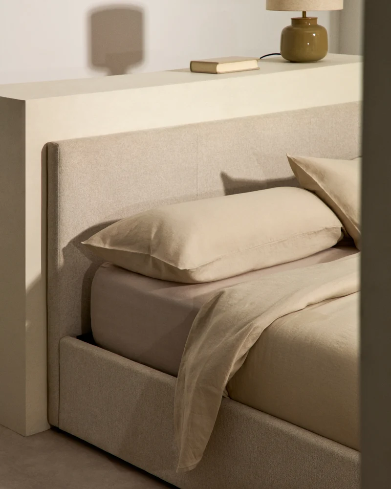 Simmel ecru adjustable bottom sheet for 160 cm bed
