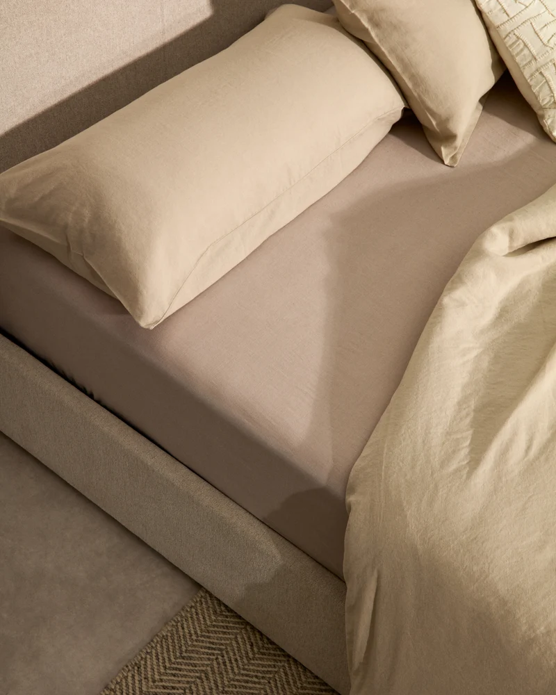 Simmel ecru adjustable bottom sheet for 160 cm bed