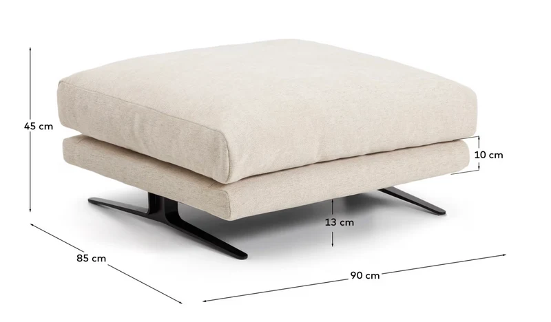 Veliro Footrest - Beige Chenille
