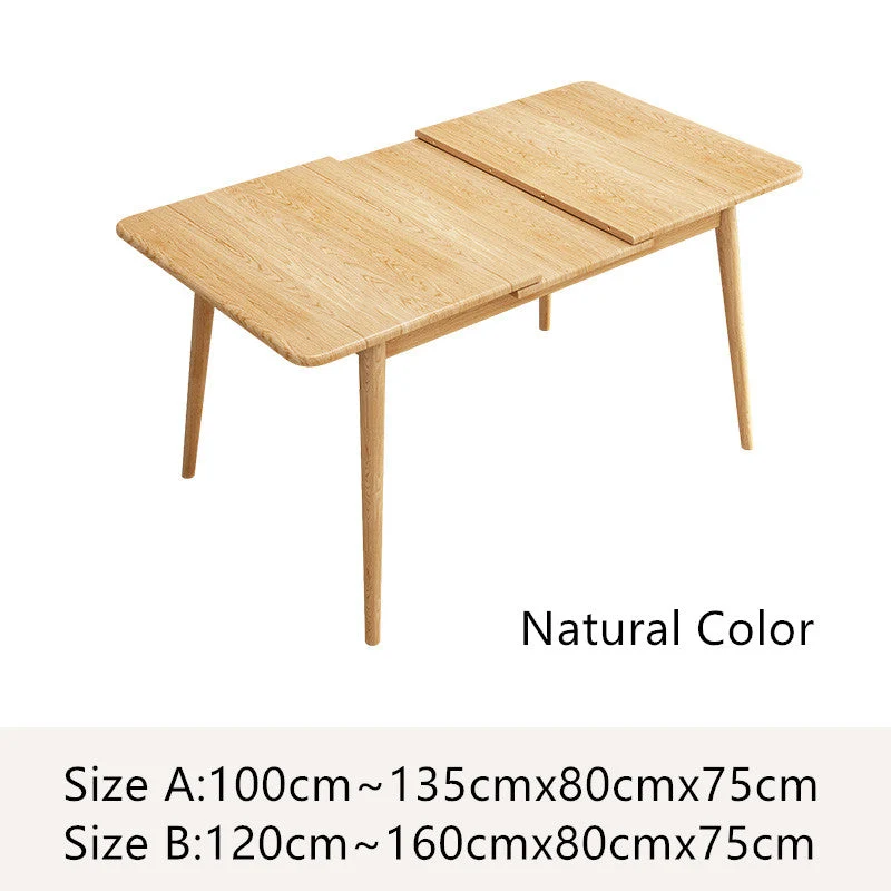 Table de salle à manger extensible minimaliste rectangulaire