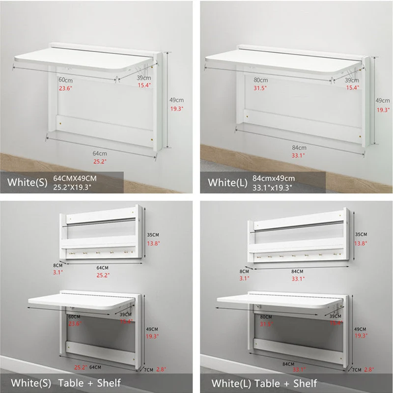 Table pliante murale peu encombrante