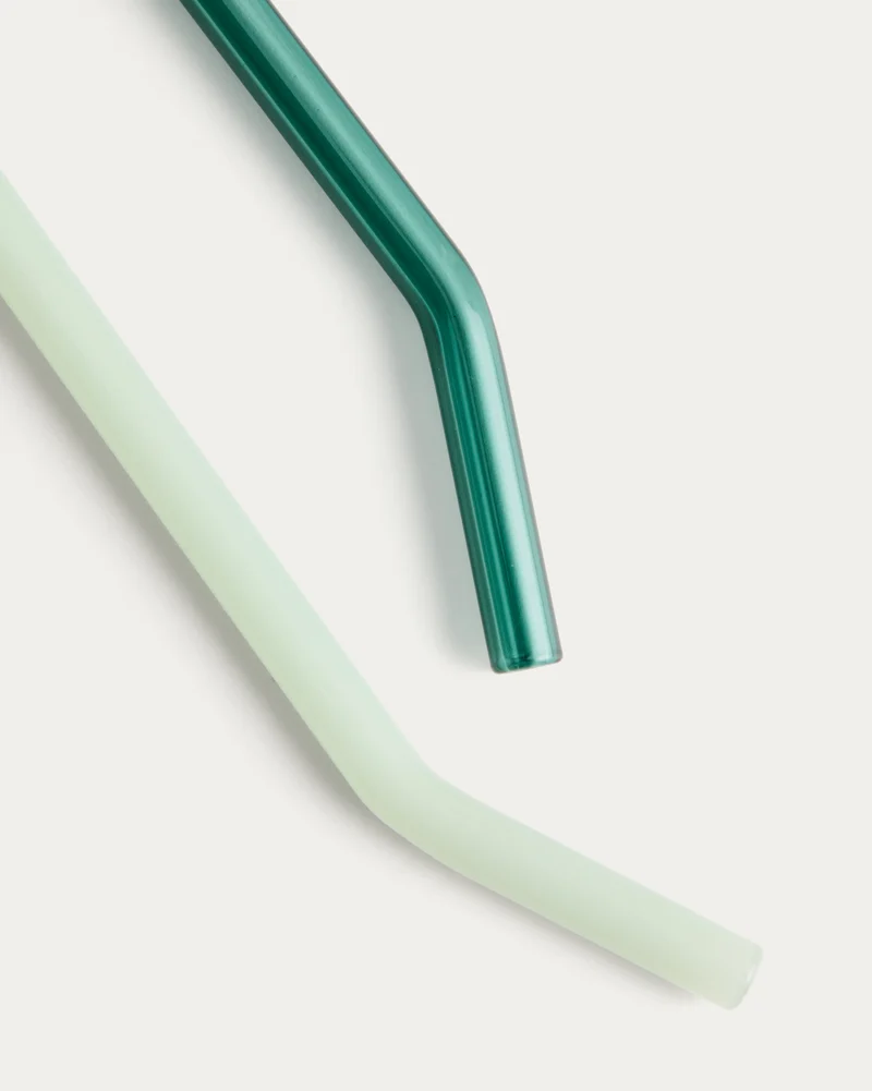 Micla set of 6 glass straws