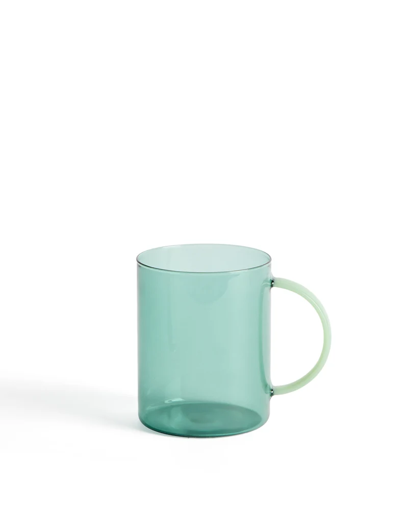Micla green glass mug