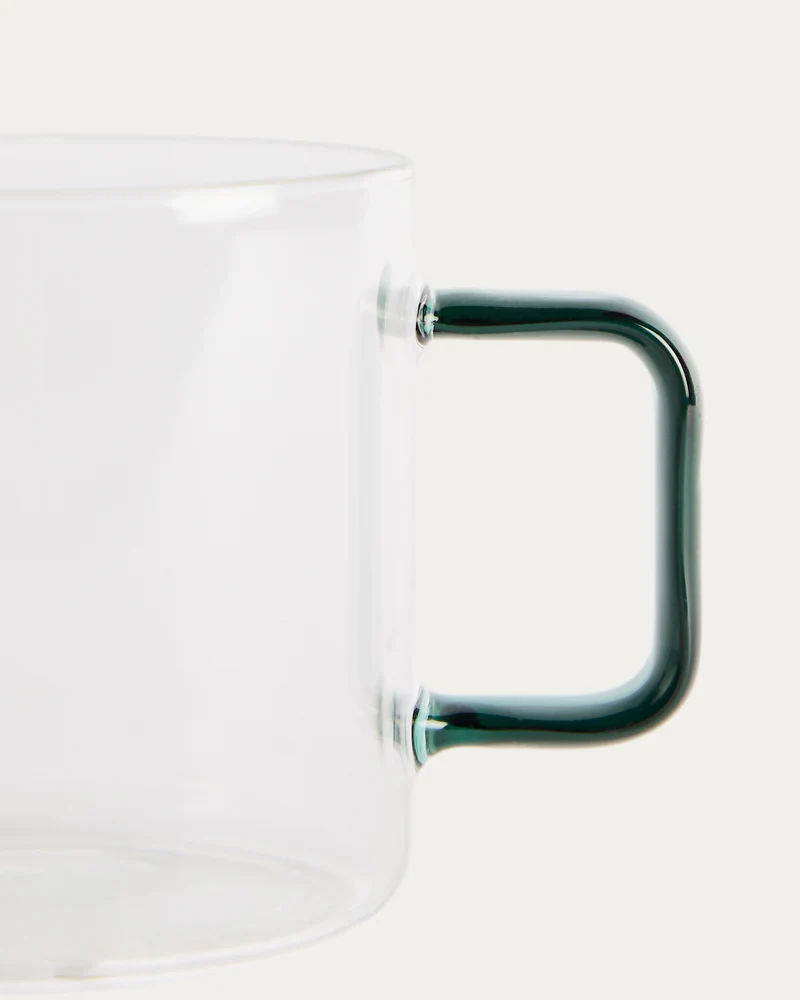 Micla glass mug with handle