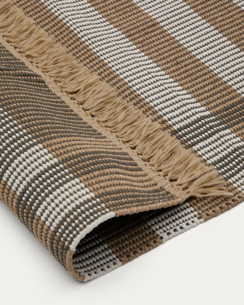 Rug Barani brown and beige 60 x 90 cm