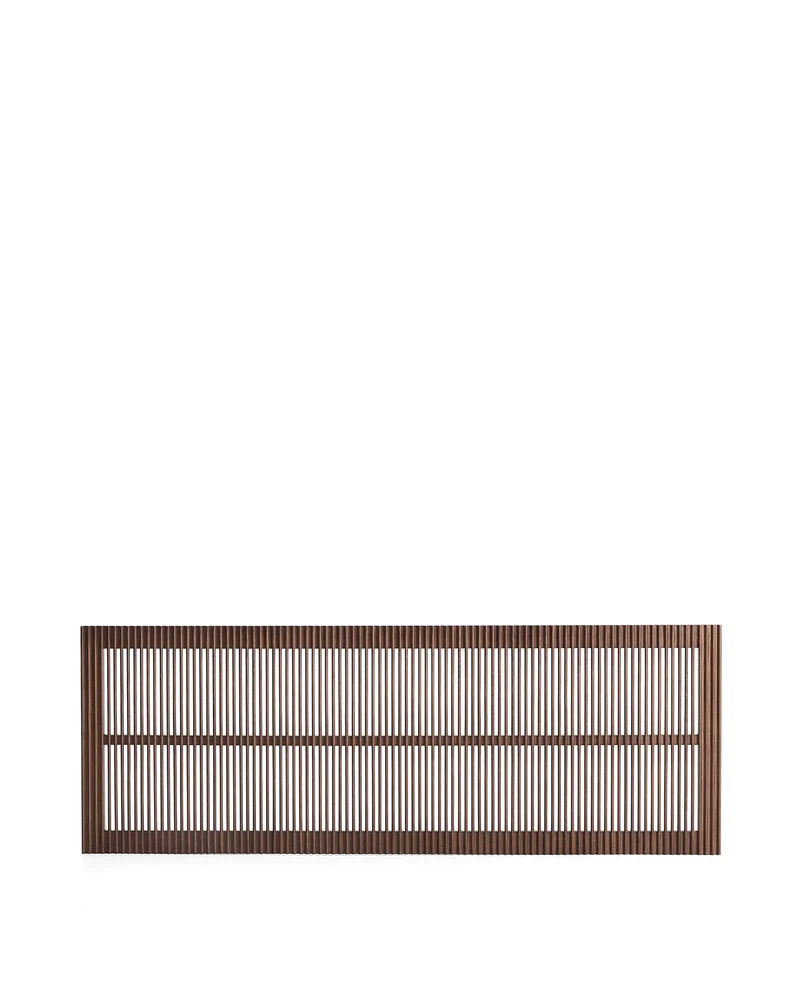 Beyla solid ash wood headboard with walnut finish for a bed up to 180 cm FSC 100%