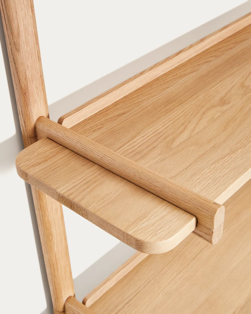Sitra modular shelf, 3 solid oak wood shelves in a natural finish, 110 cm, FSC Mix Credit