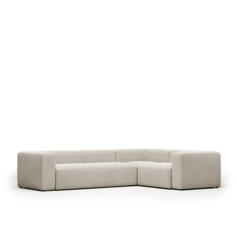 Blok Corner Sofa - Beige Chenille