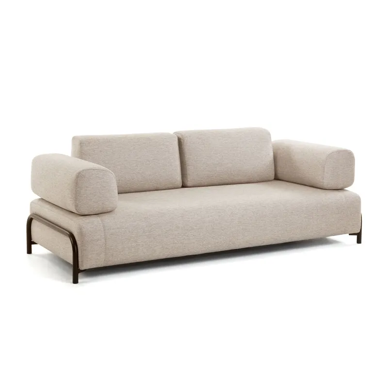 Compo 3-seater - Grey-beige