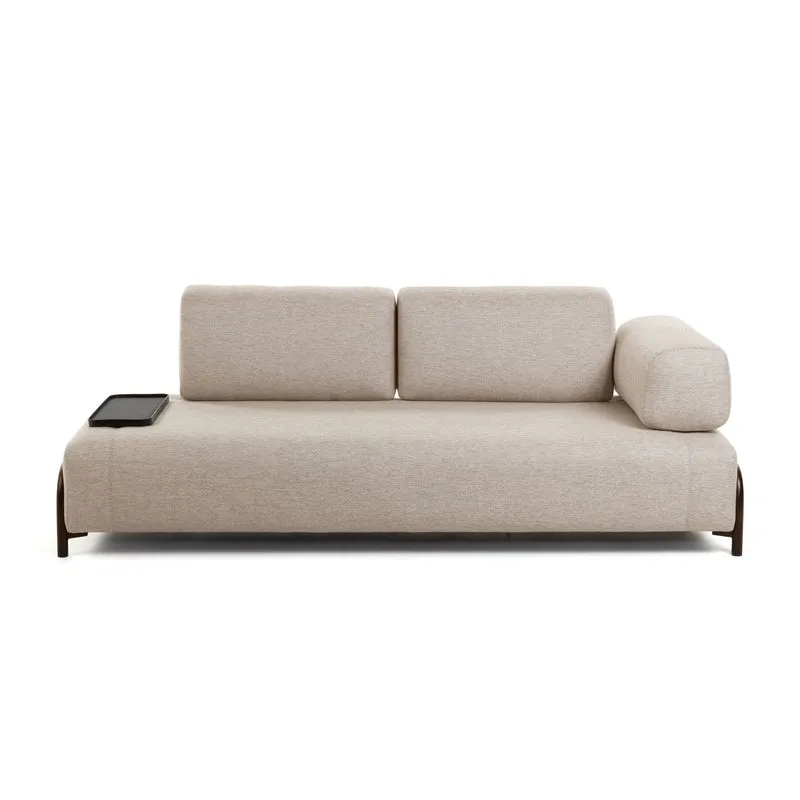 Compo 3-seater - Grey-beige