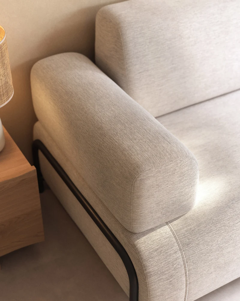 Compo 3-seater - Grey-beige