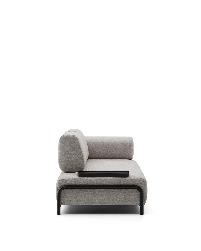 Compo 3-seater with Small Tray - Grey-Beige