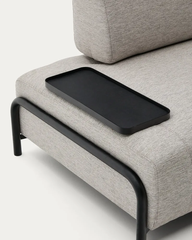 Compo 3-seater with Small Tray - Grey-Beige
