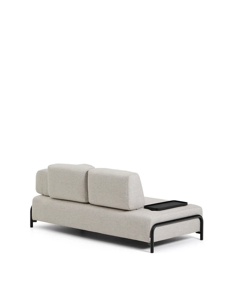 Compo 2-seater with Small Tray - Grey-Beige