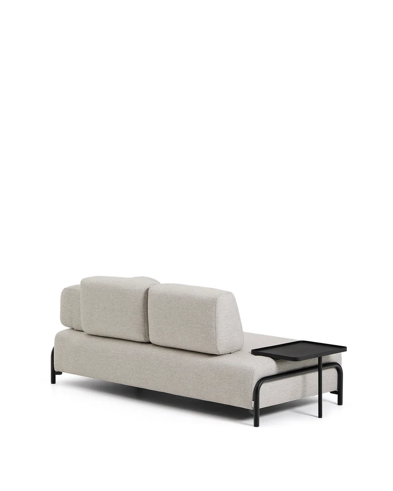 Compo 2-seater with Large Tray - Grey-Beige