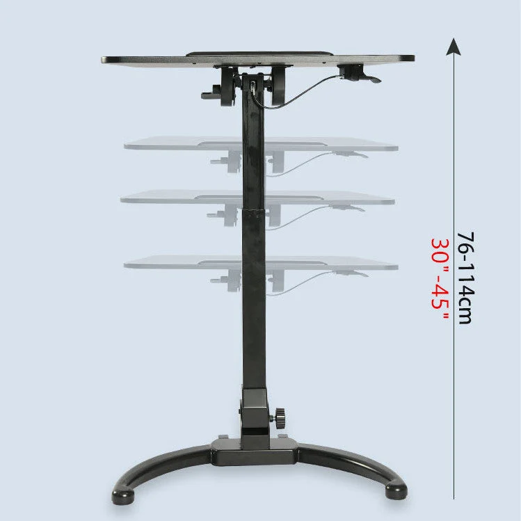 Bureau debout mobile pliable réglable en hauteur