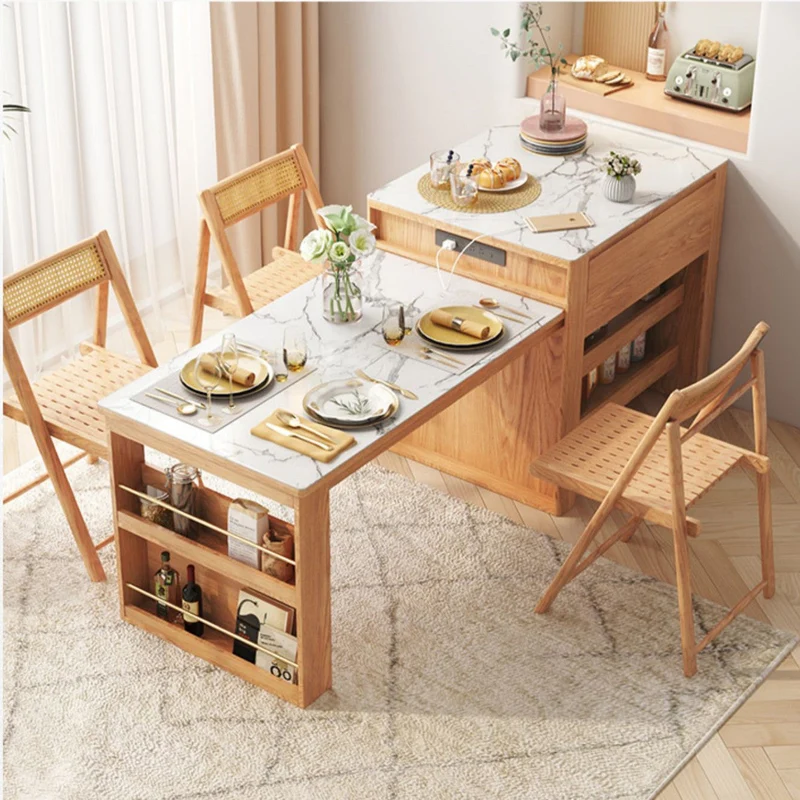 Îlot De Cuisine Avec Table Extensible