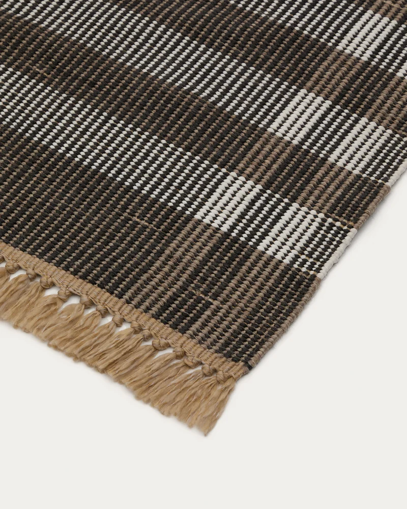 Rug Barani brown and black 60 x 90 cm