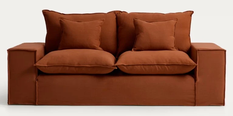 Anarela 2-seater sofa - Terracotta