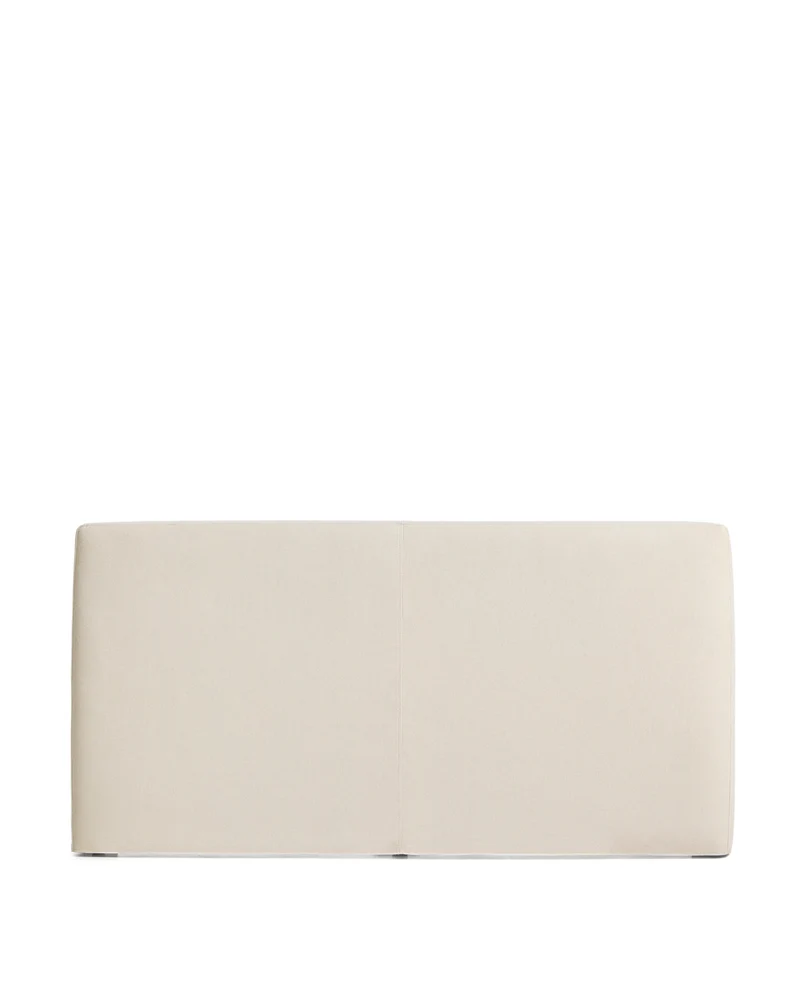 Blok ecru headboard with removable cover for bed up to 180cm