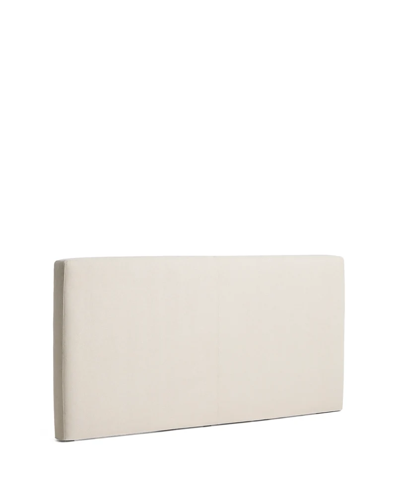 Blok ecru headboard with removable cover for bed up to 180cm