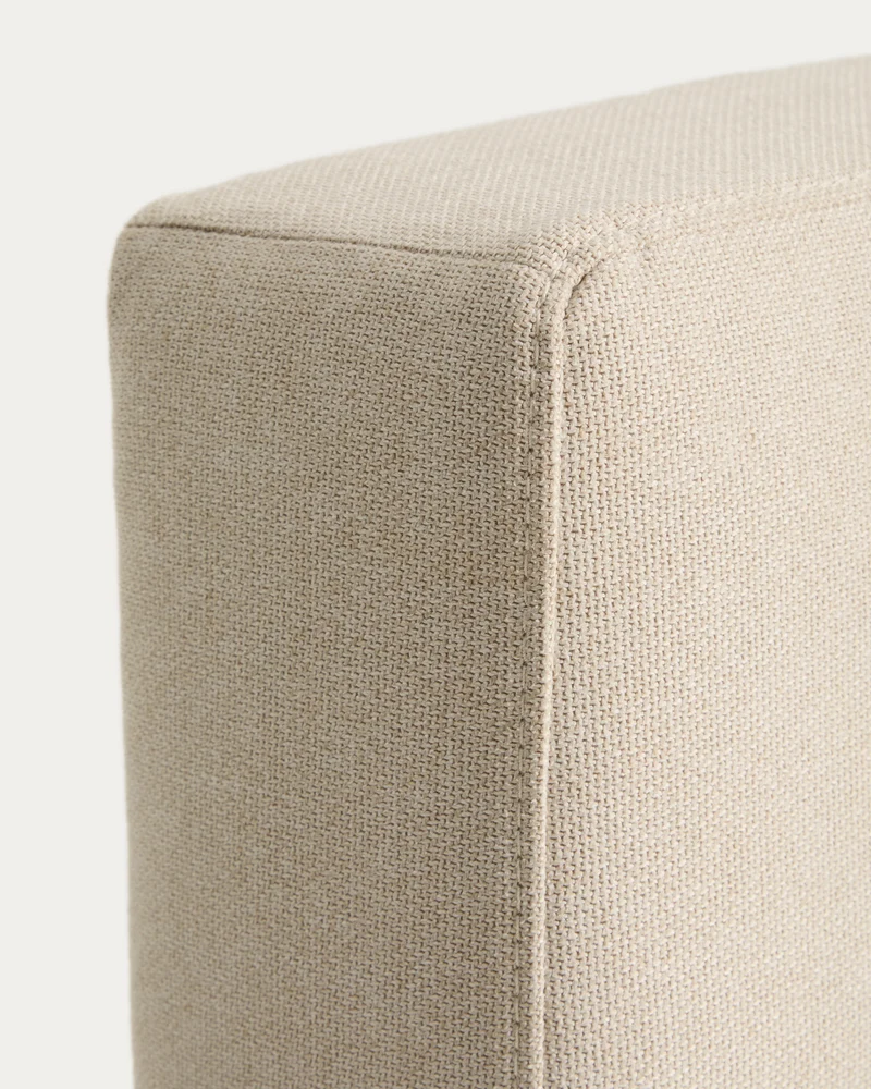 Blok ecru headboard with removable cover for bed up to 180cm