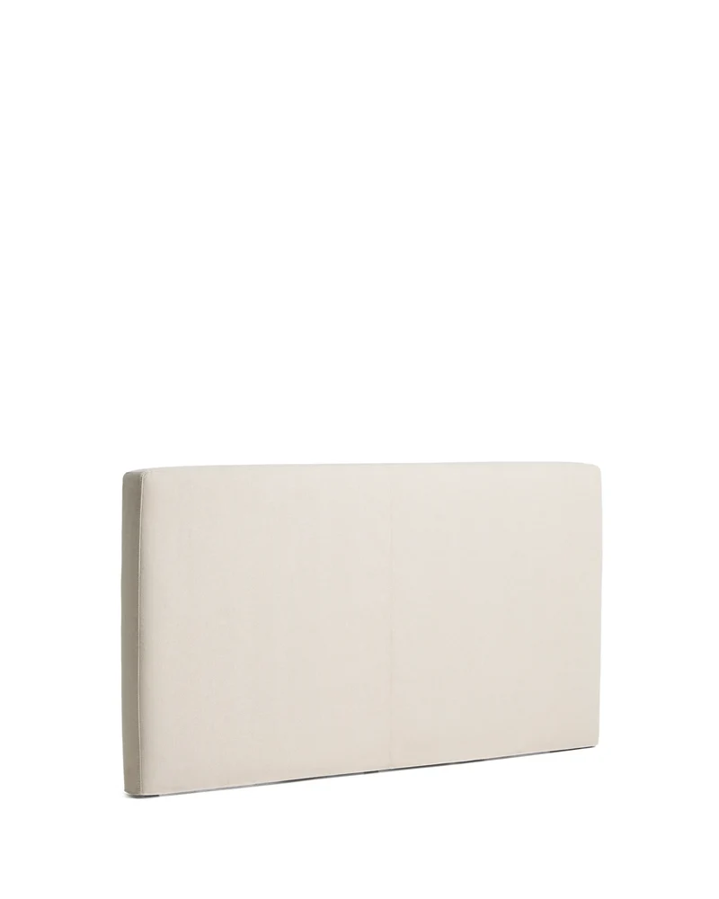 Blok ecru headboard with removable cover for bed up to 160cm
