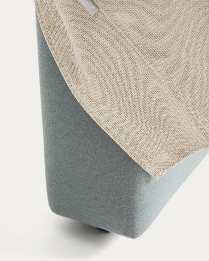 Blok ecru headboard with removable cover for bed up to 160cm