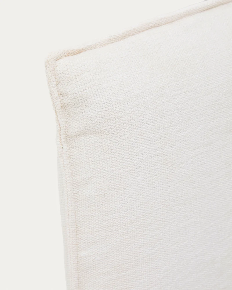 Jaira Headboard Cover - White Chenille