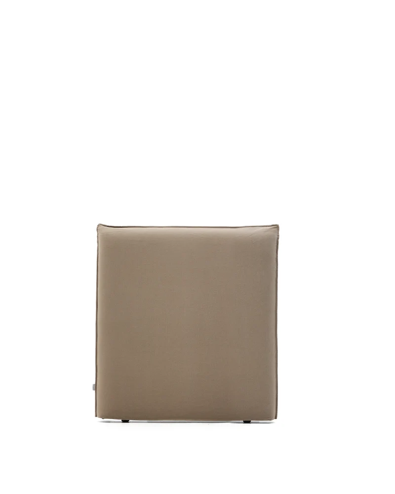 Jaira Linen & Cotton Headboard Cover - Taupe