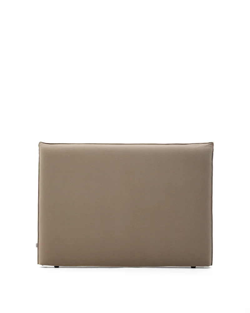 Jaira Linen & Cotton Headboard Cover - Taupe