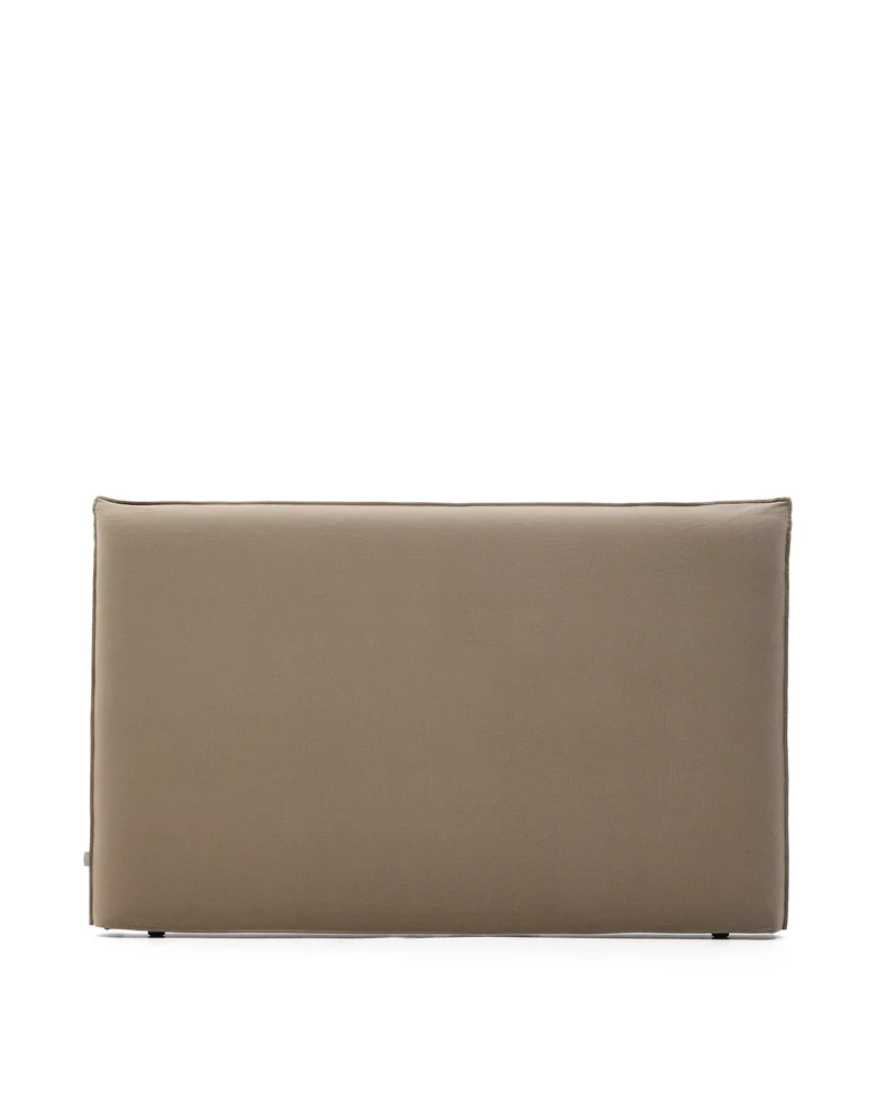 Jaira Headboard with Removable Cover - Taupe Linen blend