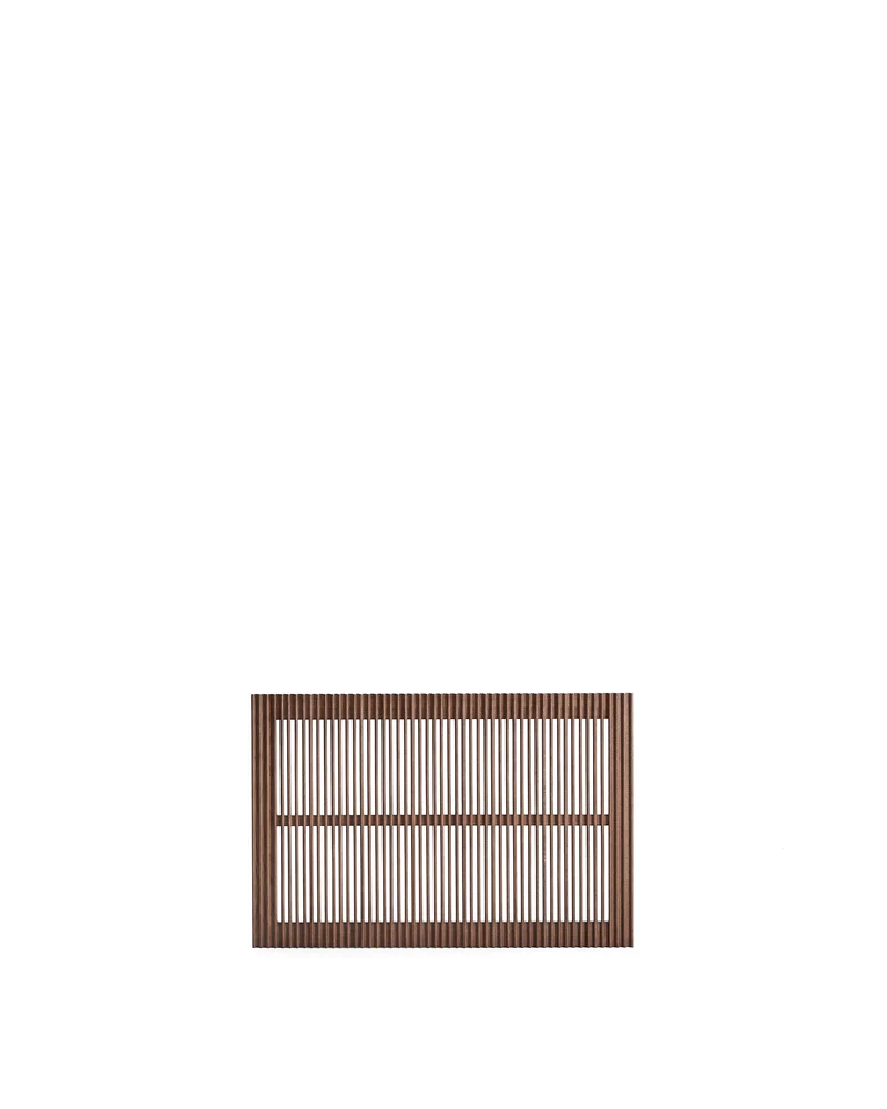 Beyla solid ash wood headboard with walnut finish for a bed up to 90 cm FSC 100%