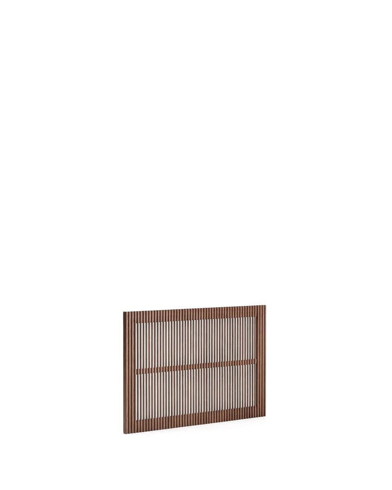 Beyla solid ash wood headboard with walnut finish for a bed up to 90 cm FSC 100%