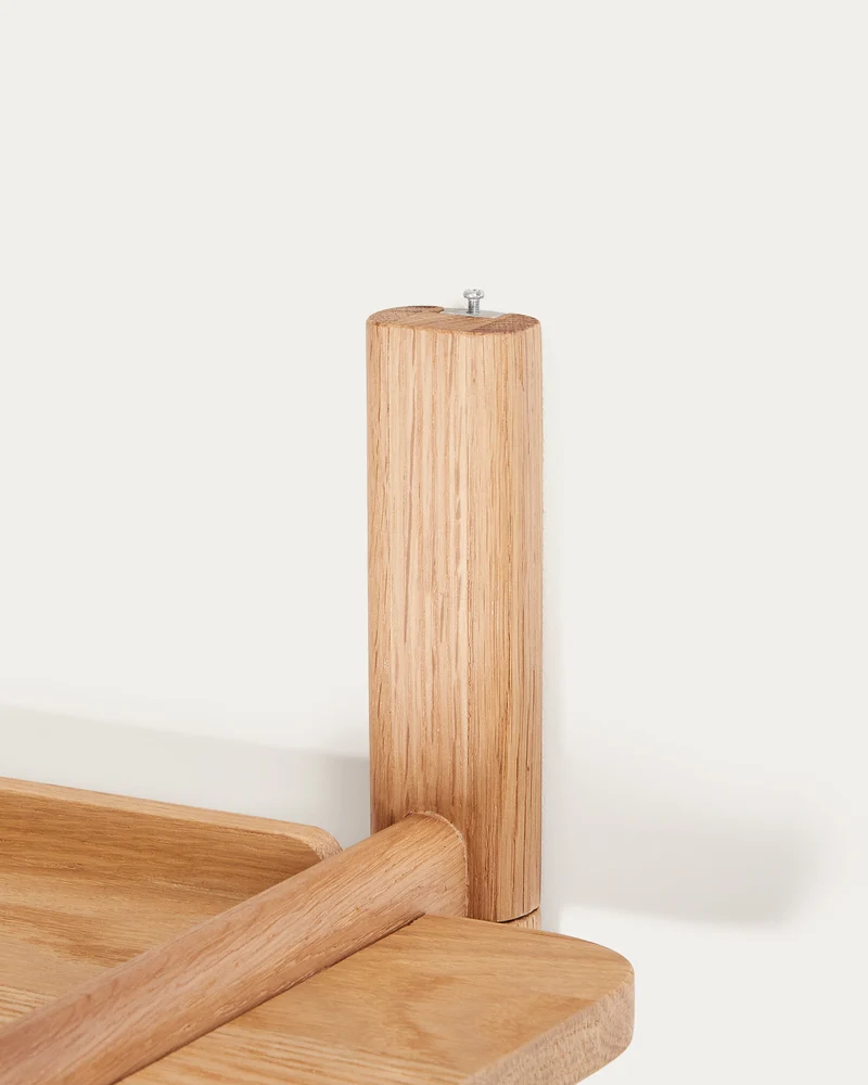 Sitra modular shelf, 6 solid oak wood shelves in a natural finish, 110 cm, FSC Mix Credit