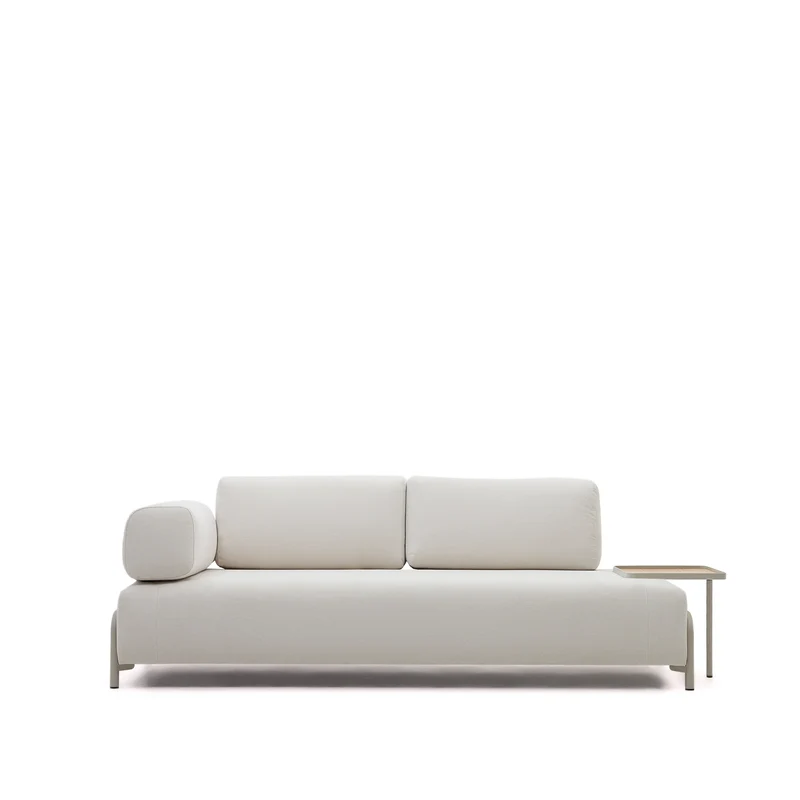 Compo Sofa Beige Chenille - Large Tray