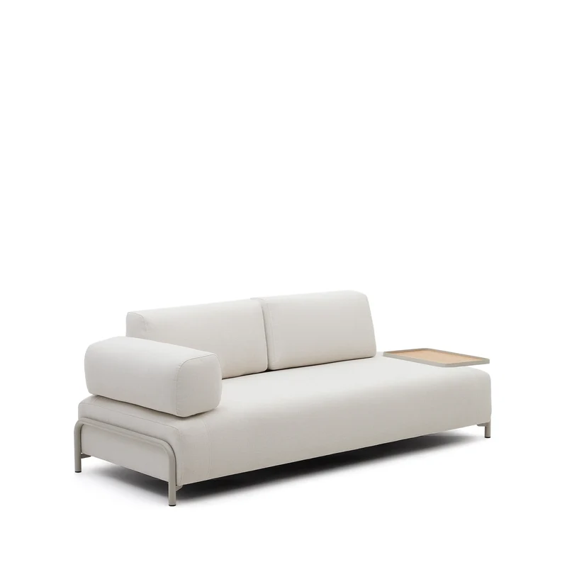 Compo Sofa Beige Chenille - Large Tray