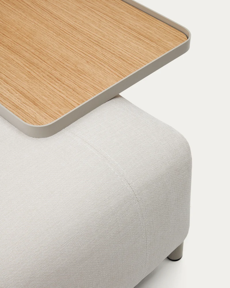 Compo Sofa Beige Chenille - Large Tray